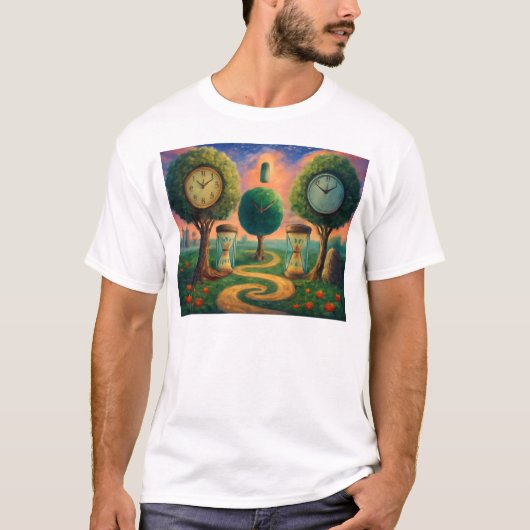 Tuin van de Tijd Fantasy Art T-shirt (Voorkant)