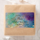 TUIN VAN DE VERLOREN SCHADUWEN,.blauw groen Etiket (Insitu)