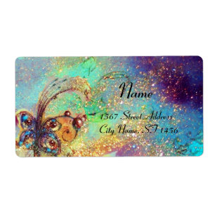 TUIN VAN DE VERLOREN SCHADUWEN,.blauw groen Etiket