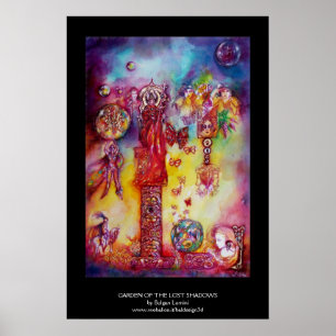 TUIN VAN DE VERLOREN SCHADUWEN, ELFEN EN VLINDERS POSTER