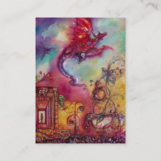 TUIN VAN DE VERLOREN SCHADUWEN - FLYING RED DRAGON VISITEKAARTJE (Achterkant)