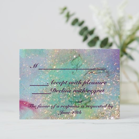 TUIN VAN DE VERLOREN SCHADUWEN / MAGIC BUTTERFLY R RSVP KAARTJE (Staand voorkant)