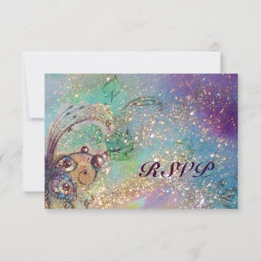 TUIN VAN DE VERLOREN SCHADUWEN / MAGIC BUTTERFLY R RSVP KAARTJE (Achterkant)