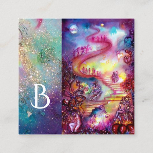 TUIN VAN DE VERLOREN SCHADUWEN / MAGISCHE TRAP Mon Contactkaartje (Achterkant)