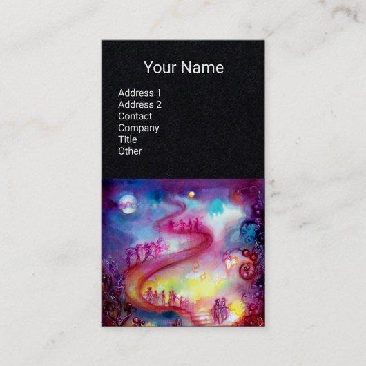 TUIN VAN DE VERLOREN SCHADUWEN, MAGISCHE TRAP Rood Visitekaartje (Voorkant)