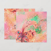 TUIN VAN DE VERLOREN SCHADUWEN, MAGISCHE VLINDERPL KAART (Voorkant / Achterkant)