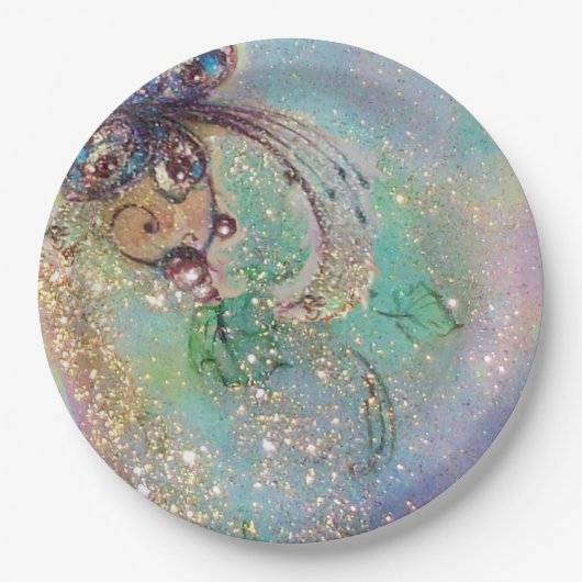 TUIN VAN DE VERLOREN SCHADUWEN MAGISCHE VLINDERPLA PAPIEREN BORDJE (Voorkant)