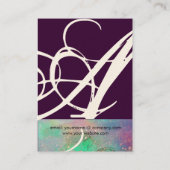 TUIN VAN DE VERLOREN SCHADUWEN MONOGRAM 1 VISITEKAARTJE (Achterkant)