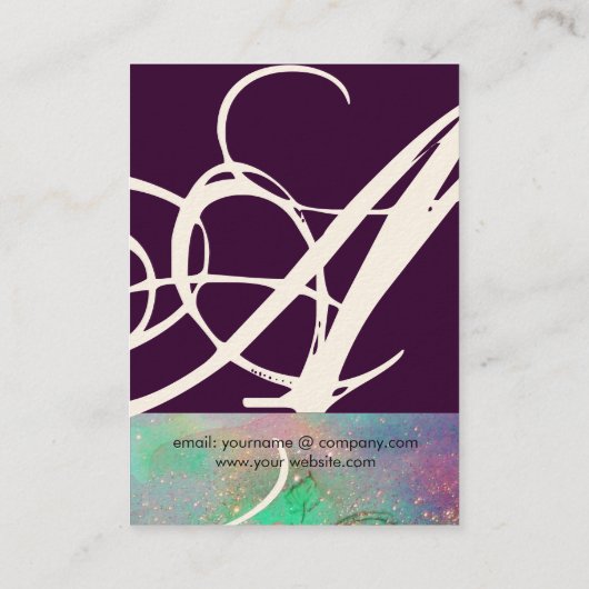 TUIN VAN DE VERLOREN SCHADUWEN MONOGRAM 1 VISITEKAARTJE (Achterkant)