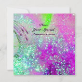 TUIN VAN DE VERLOREN SCHADUWEN - monogram ,paarse  Aankondiging (Achterkant)