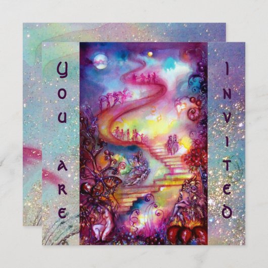 TUIN VAN DE VERLOREN SCHADUWEN -MYSTIEKE TRAP KAART (Voorkant / Achterkant)