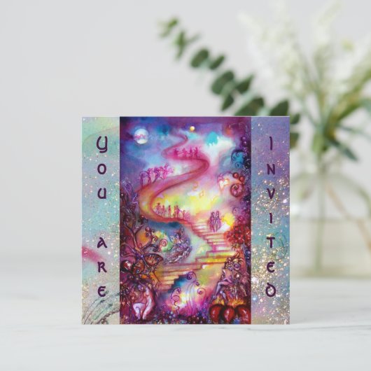 TUIN VAN DE VERLOREN SCHADUWEN -MYSTIEKE TRAP KAART (Staand voorkant)