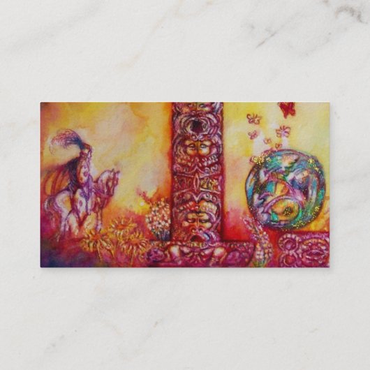 TUIN VAN DE VERLOREN SCHADUWEN / RIDDER EN FEE VISITEKAARTJE (Achterkant)