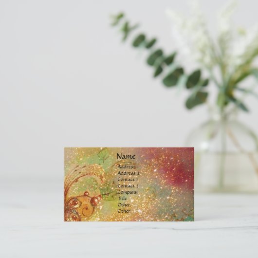 TUIN VAN DE VERLOREN SCHADUWEN / RIDDER EN FEE VISITEKAARTJE (Staand voorkant)