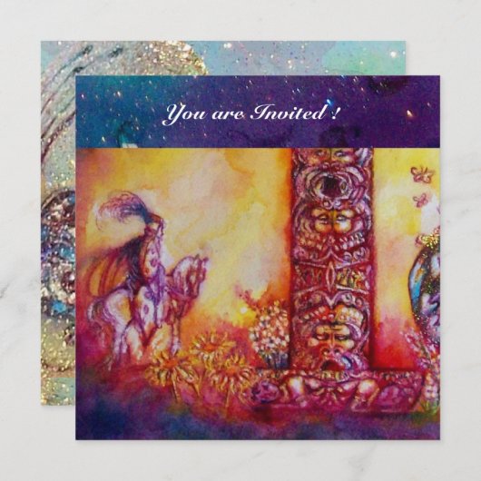 TUIN VAN DE VERLOREN SCHADUWEN - RIDDER EN PAARD KAART (Voorkant / Achterkant)