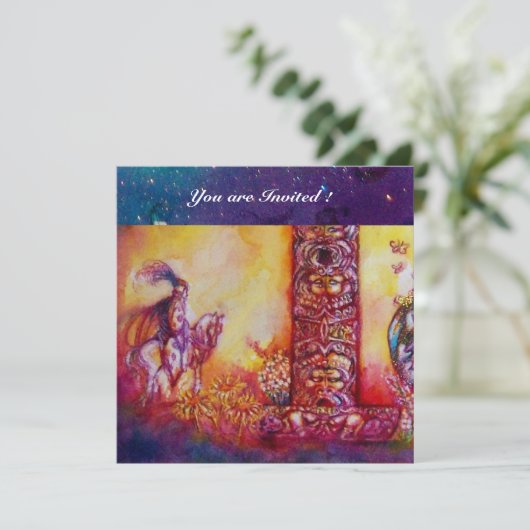 TUIN VAN DE VERLOREN SCHADUWEN - RIDDER EN PAARD KAART (Staand voorkant)