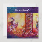 TUIN VAN DE VERLOREN SCHADUWEN - RIDDER EN PAARD KAART (Voorkant)