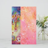 TUIN VAN DE VERLOREN SCHADUWEN ,roze gouden sprank Briefpapier (Staand voorkant)