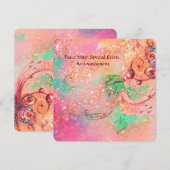 TUIN VAN DE VERLOREN SCHADUWEN ROZE VLINDER MONOGR KAART (Voorkant / Achterkant)