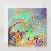 TUIN VAN DE VERLOREN SCHADUWEN / VLINDER MONOGRAM AANKONDIGING (Achterkant)