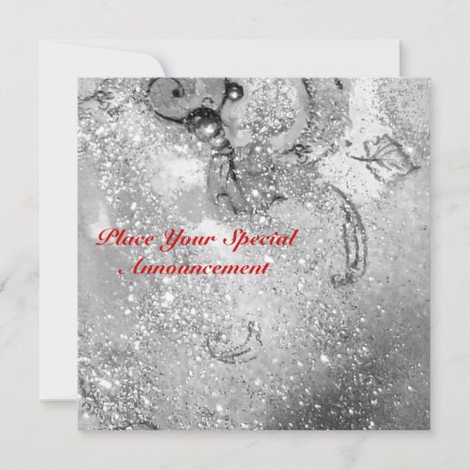 TUIN VAN DE VERLOREN SCHADUWEN / VLINDER-MONOGRAM AANKONDIGING (Voorkant)