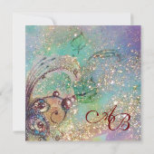 TUIN VAN DE VERLOREN SCHADUWEN / VLINDER-MONOGRAM AANKONDIGING (Achterkant)