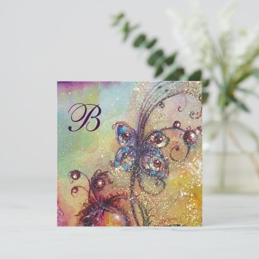 TUIN VAN DE VERLOREN SCHADUWEN,VLINDER Monogram Go Aankondiging (Staand voorkant)