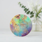 TUIN VAN DE VERLOREN SCHADUWEN / VLINDER-MONOGRAM KAART (Staand voorkant)