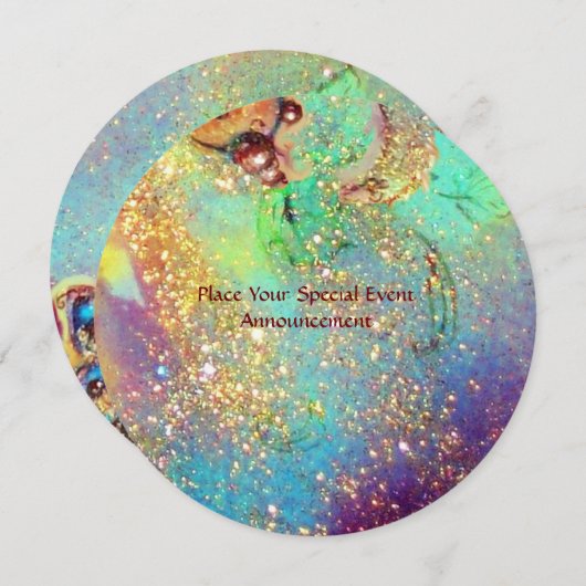 TUIN VAN DE VERLOREN SCHADUWEN / VLINDER MONOGRAM KAART (Voorkant / Achterkant)