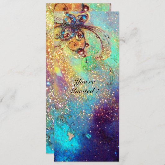 TUIN VAN DE VERLOREN SCHADUWEN -VLINDERPLANT,blauw Kaart (Voorkant / Achterkant)