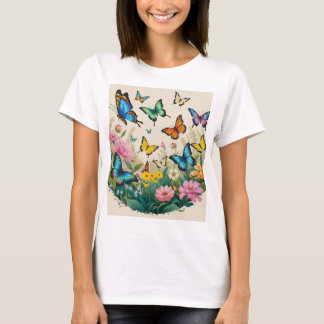Tuin van de vlinders t-shirt