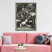 Tuin van de waanzin canvas afdruk (Insitu (Woonkamer))