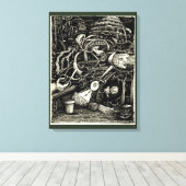 Tuin van de waanzin canvas afdruk (Insitu (Houten vloer))