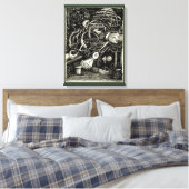 Tuin van de waanzin canvas afdruk (Insitu (Slaapkamer))