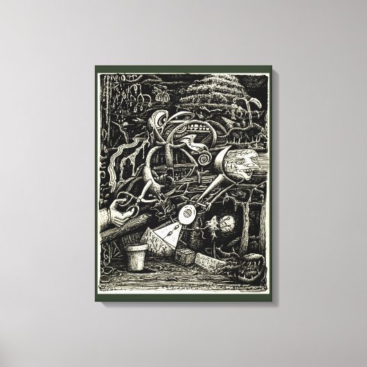 Tuin van de waanzin canvas afdruk (Voorkant)