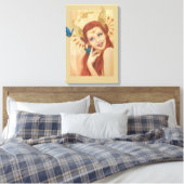 Tuin van de Winged Dingen Canvas Afdruk (Insitu (Slaapkamer))