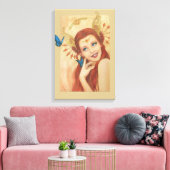 Tuin van de Winged Dingen Canvas Afdruk (Insitu (Woonkamer))