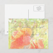 Tuin van Delight Poppies Briefkaart (Voorkant / Achterkant)