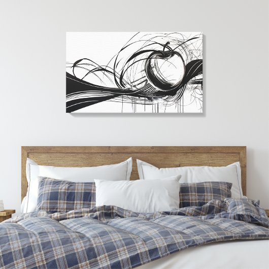 Tuin van Eden: Chaos Canvas Afdruk (Insitu (Slaapkamer))