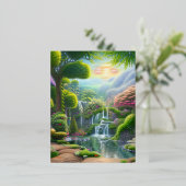 Tuin van Eden Folie Feestdagen Briefkaart (Staand Voorkant)