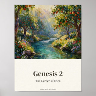 Tuin van Eden Kunstprint Poster