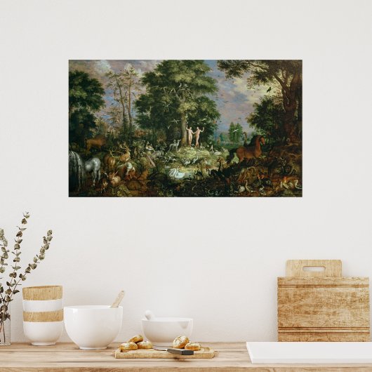 Tuin van Eden Poster (Keuken)