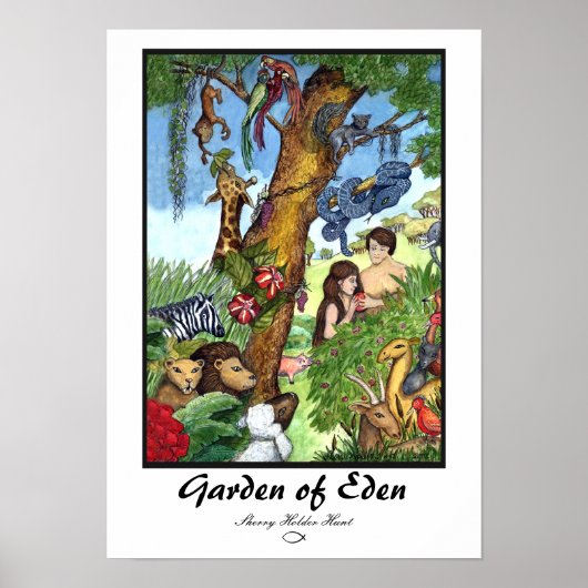 Tuin van Eden Print - Gepersonaliseerd (Voorkant)