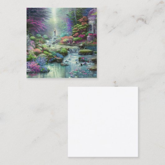 Tuin van Eden Vierkante Visitekaartje (Voorkant / Achterkant)