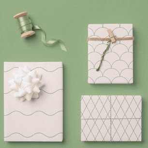 Tuin van een cottage Salie Groen Zachte Romantisch Inpakpapier Vel