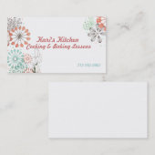 Tuin van gebruiksvoorwerpen visitekaartje (Voorkant / Achterkant)