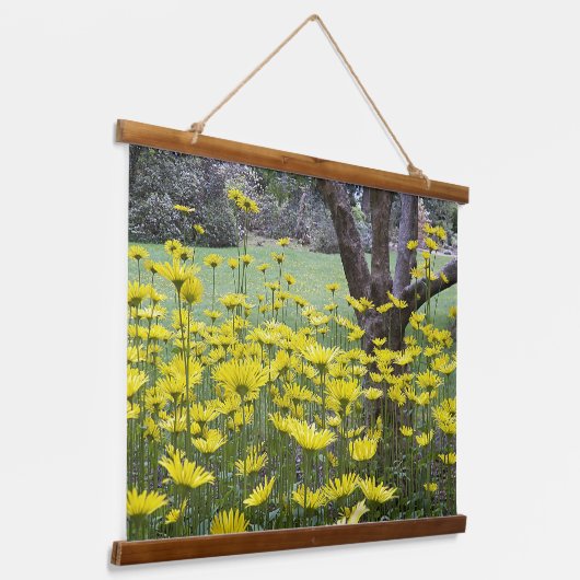 Tuin van Geel Doronicum Floral Hangend Wandkleed (Gebogen)