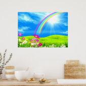 Tuin van gelukzaligheid door helende liefde poster (Keuken)