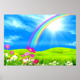 Tuin van gelukzaligheid door helende liefde poster