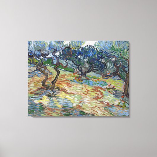 Tuin van Gethsemane, berg Olijven van Gogh Canvas Afdruk (Voorkant)